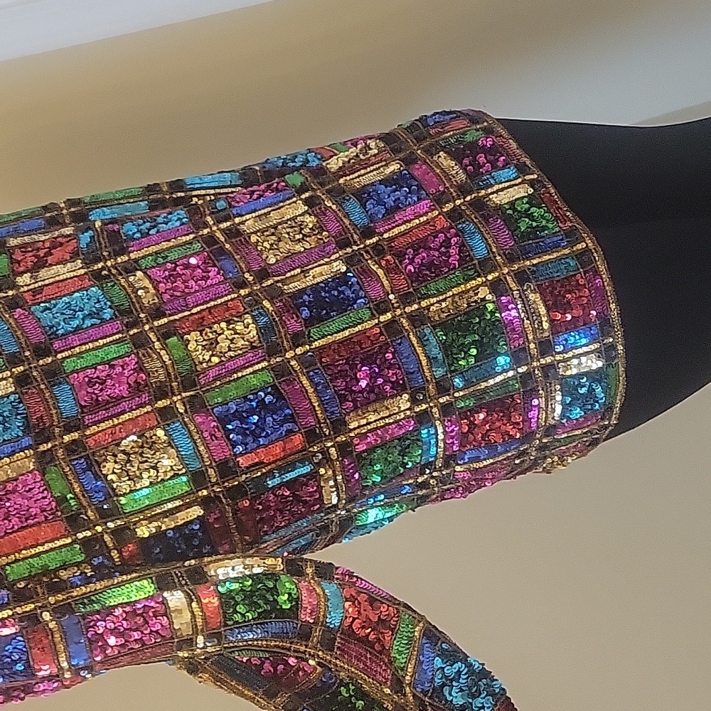 Multicolor Sequin Blazer - Picture 4 of 8